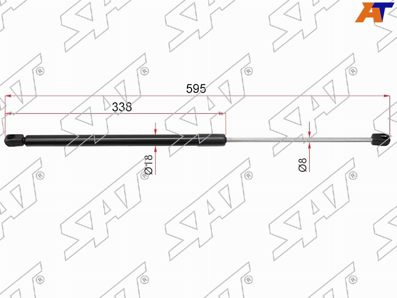 Амортизатор крышки багажника MITSUBISHI CARISMA 95-06 (HBK) ST-MB927791 ST-MB927791