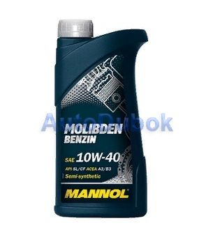 Масло моторное Mannol Molibden Benzin 1л полусинтетика 1120 1120