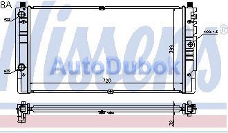 Радиатор охлаждения (nissens) (ava) VWTRN96-910