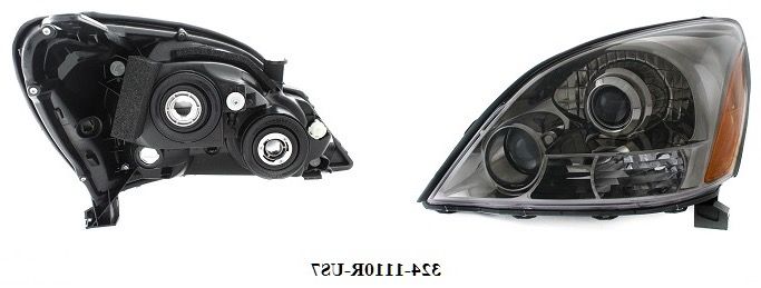 324-1110L-US7 Depo Фара USA галоген чёрная левая для 