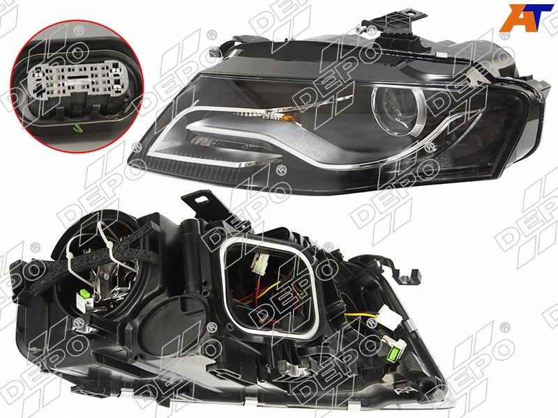 Фара AUDI A4 08-11 LH с AFS, LED, ксенон 446-1122LMLEAM2 446-1122LMLEAM2