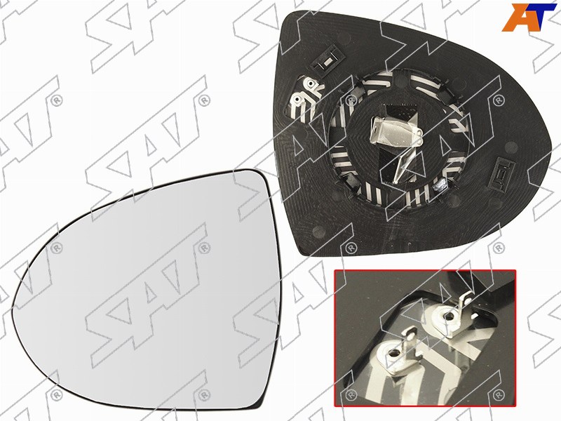 Полотно зеркала KIA SPORTAGE III 10-16 LH сферическое с обогревом ST-121-0099 ST-121-0099