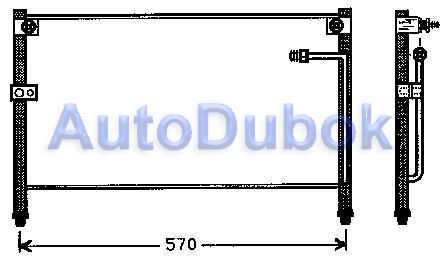 Радиатор кондиционера EUR MZ62693-930 MZ62693-930