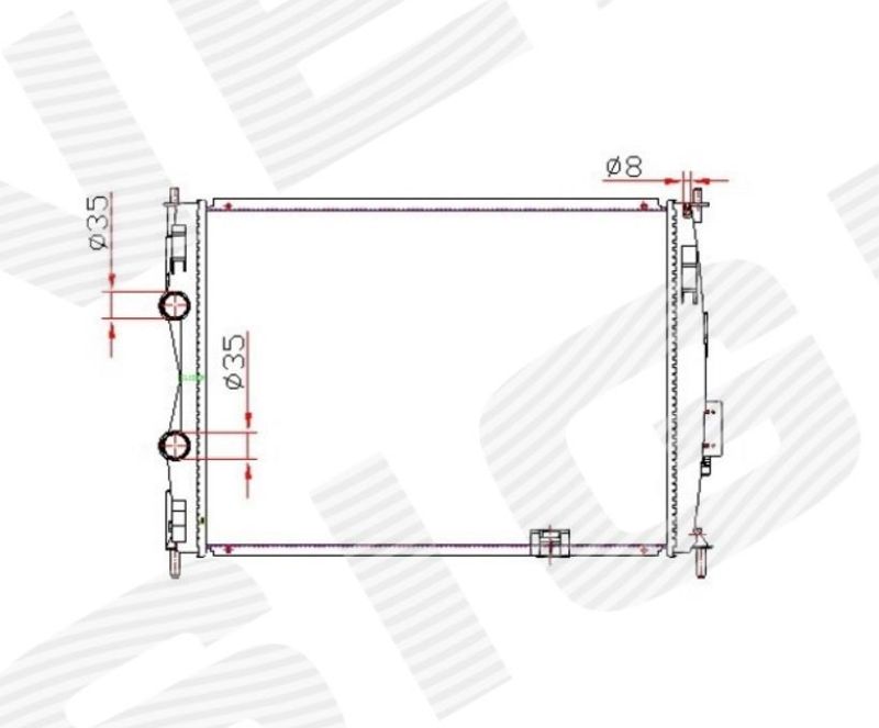 Радиатор охлаждения 2,0 MT RA67363 RA67363