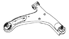 G.VITARA РЫЧАГ ПЕРЕДН ПОДВЕСКИ ЛЕВ НИЖН (Тайвань) SZGVT06-810-L SZGVT06-810-L