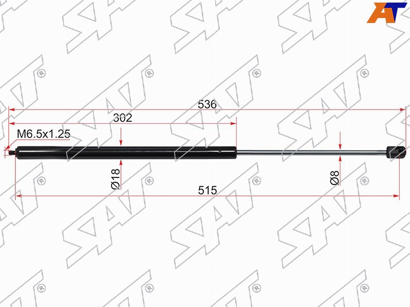 Амортизатор капота MERCEDES-BENZ W203 01-06 LH ST-A2038800429 ST-A2038800429