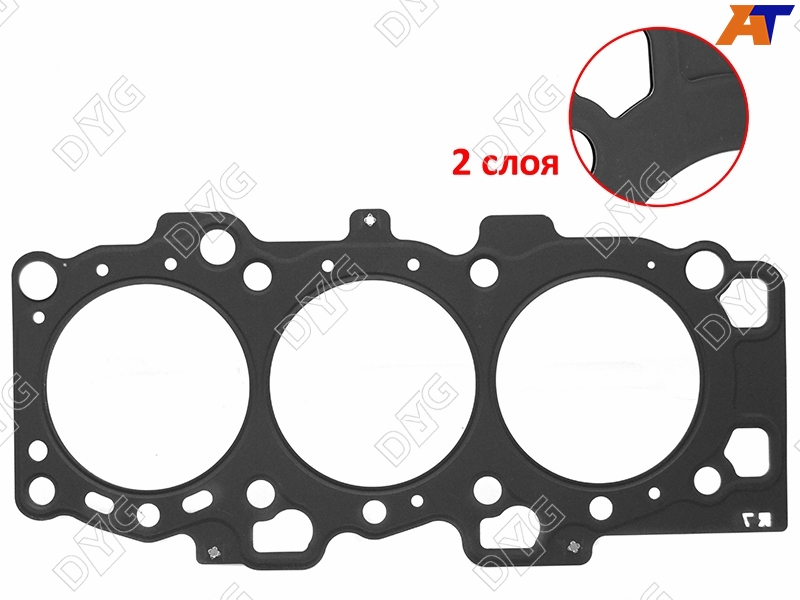 Прокладка ГБЦ  HYUNDAI SANTA FE 00-/SONATA 01-/KIA SPORTAGE 04- G6BA 2,7 RH металл 2231137320M 2231137320M