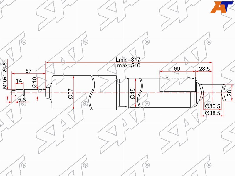 ST-48531-69527 Sat Амортизатор задний TOYOTA LAND CRUISER PRADO 90/4RUNNER/SURF/HILUX 95-02 LH=RH для 