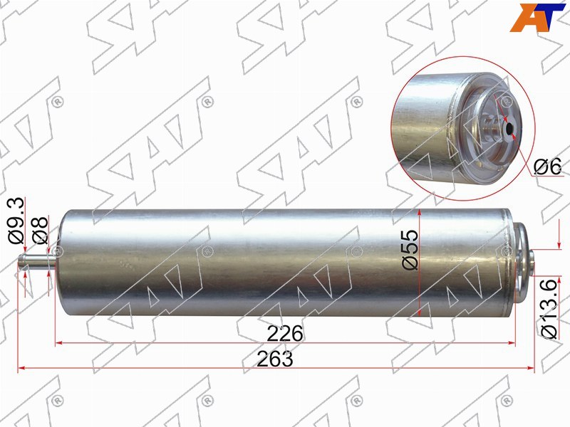 Фильтр топливный BMW 3-SERIES E90 05-/X1 E84 09-/X3 F25 10- ST-13327823413 ST-13327823413