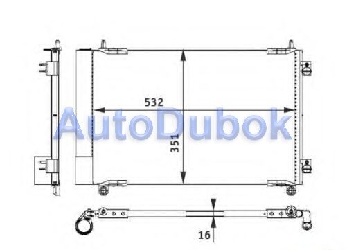 Радиатор кондиционера HB PG20698-931 PG20698-931