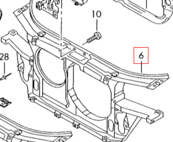 4Z7805588 VAG Панель передняя для 