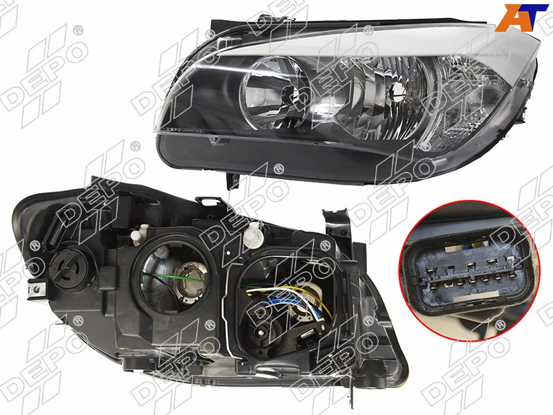 Фара BMW X1 E84 09-12 LH под корректор 444-1173L-LDEM2 444-1173L-LDEM2