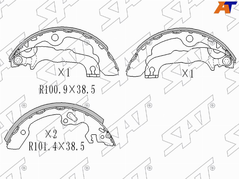 Колодки тормозные зад FORD FOCUS 98-04 ST-1121669 ST-1121669