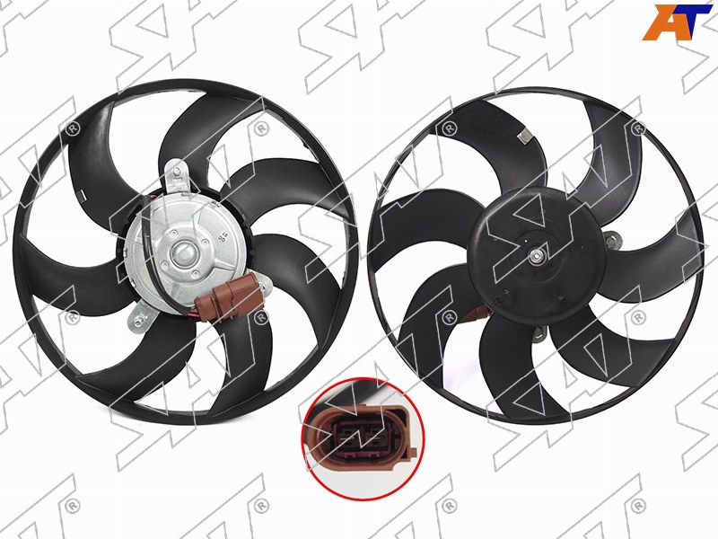 ST-59-0026 Sat Диффузор радиатора AUDI A3/S3 03-/SKODA OCTAVIA 04-/VOLKSWAGEN GOLF 03- для 