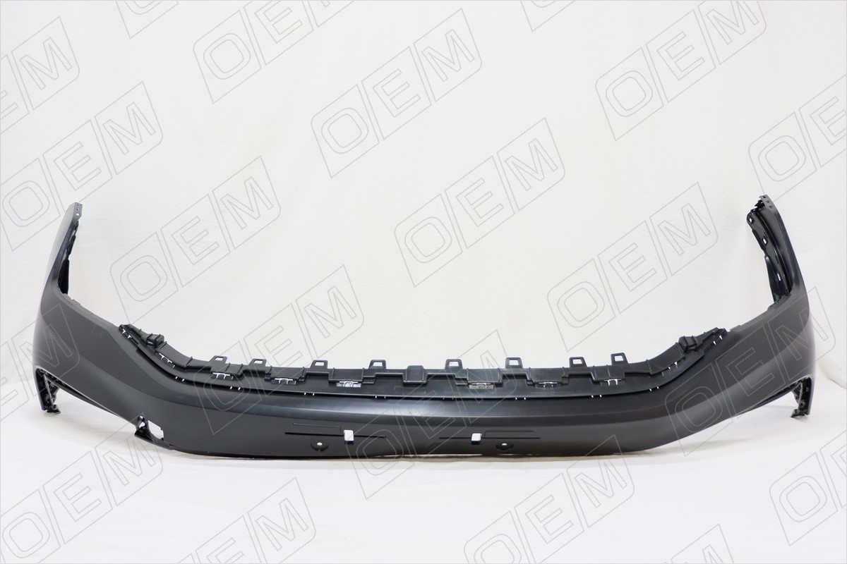 Бампер передний верхняя часть 2020- R-line, с отв под парктрон OEM0626 OEM0626