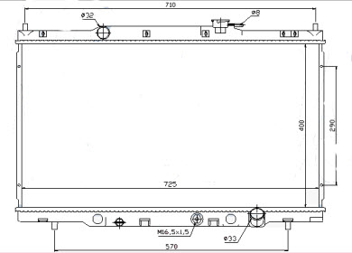 CR-V РАДИАТОР ОХЛАЖДЕН 2 MT HDCRV02-913 HDCRV02-913