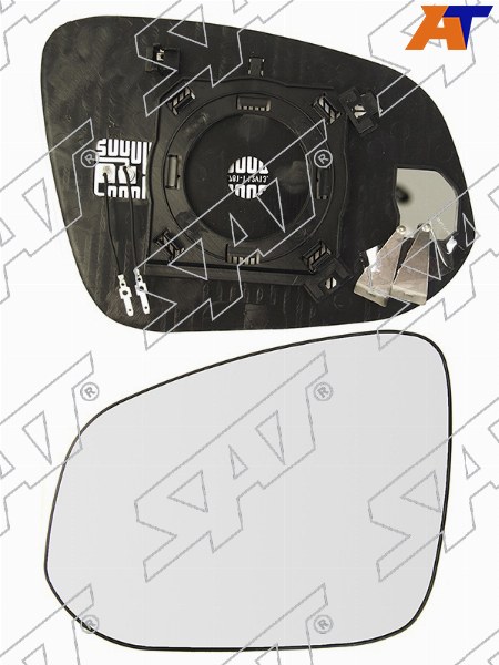 ST-121-0017 Sat Полотно зеркала TOYOTA RAV4 12-18/HARRIER 13-/HILUX/FORTUNER 15- LH  сферическое с обогревом для 