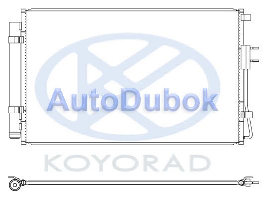 Радиатор кондиционера (бензин) HNSFE12-932