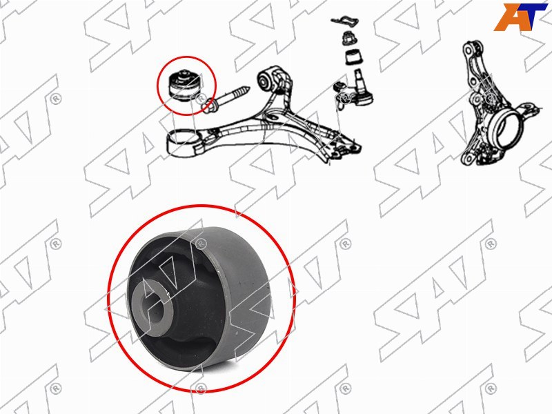 ST-51391-TR0-A01 Sat Сайлентблок переднего нижнего рычага передний (вертик) HONDA CIVIC 12- для 