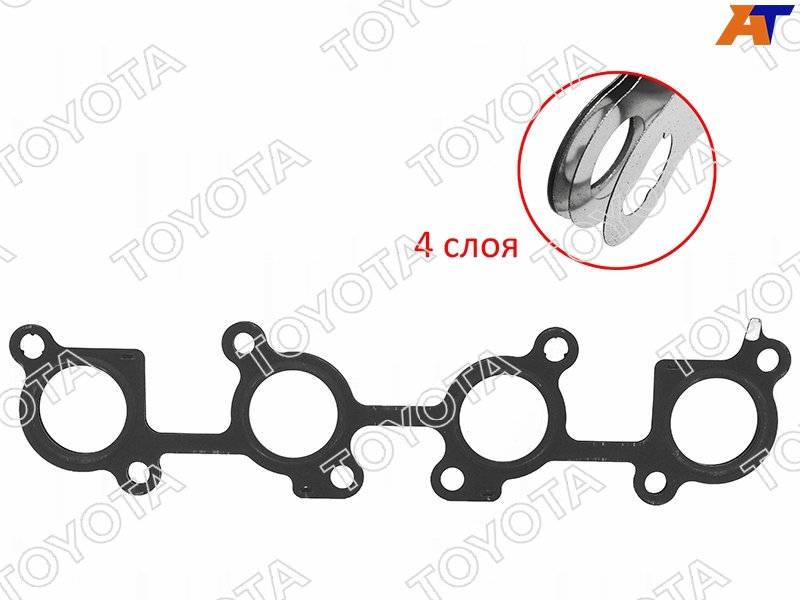 17173-50021 Toyota Прокладка выпускного коллектора TOYOTA LAND CRUISER 100 98- 2UZ для 