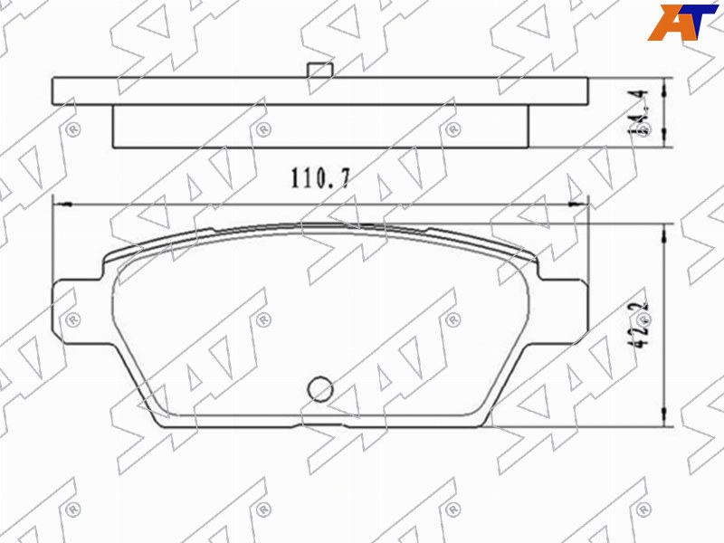 Колодки тормозные зад MAZDA6 GG/GY 02-07 ST-28-0154 ST-28-0154