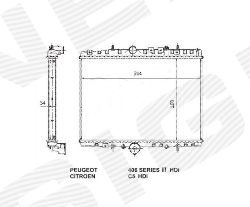 Радиатор охлаждения RA61291Q RA61291Q