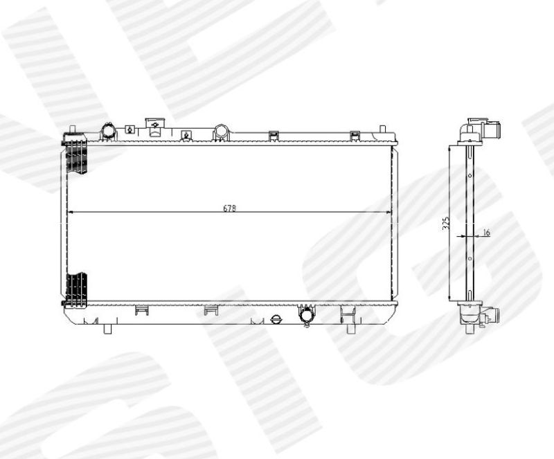 RA62403 Signeda Радиатор охлаждения для 