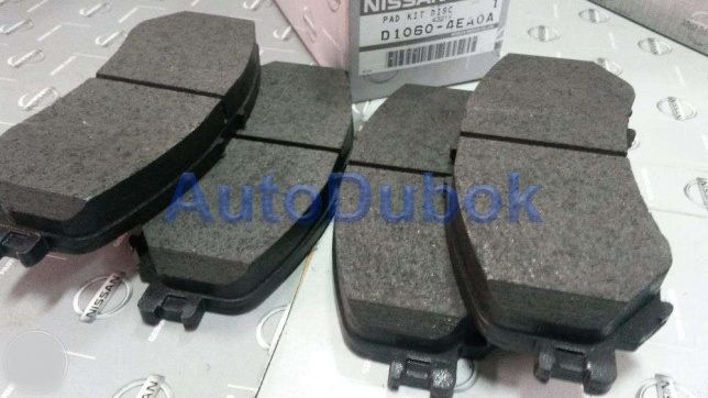 D10604EA0A Nissan Тормозные колодки передние для 