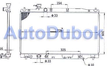 Радиатор охлаждения А/T HDCRV07-910