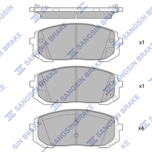 Тормозные колодки передние SP4334 SP4334