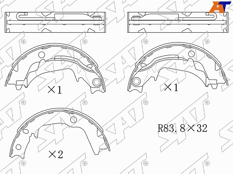Колодки тормозные зад KIA SOUL 08- ST-58350-2KA00 ST-58350-2KA00