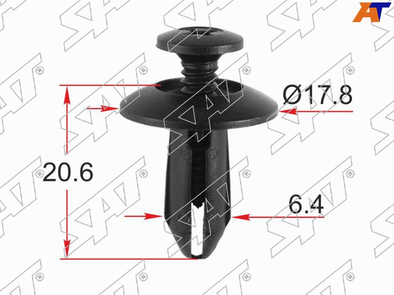 ST-M12455 Sat Клипса крепежная FORD (1 шт.) для 