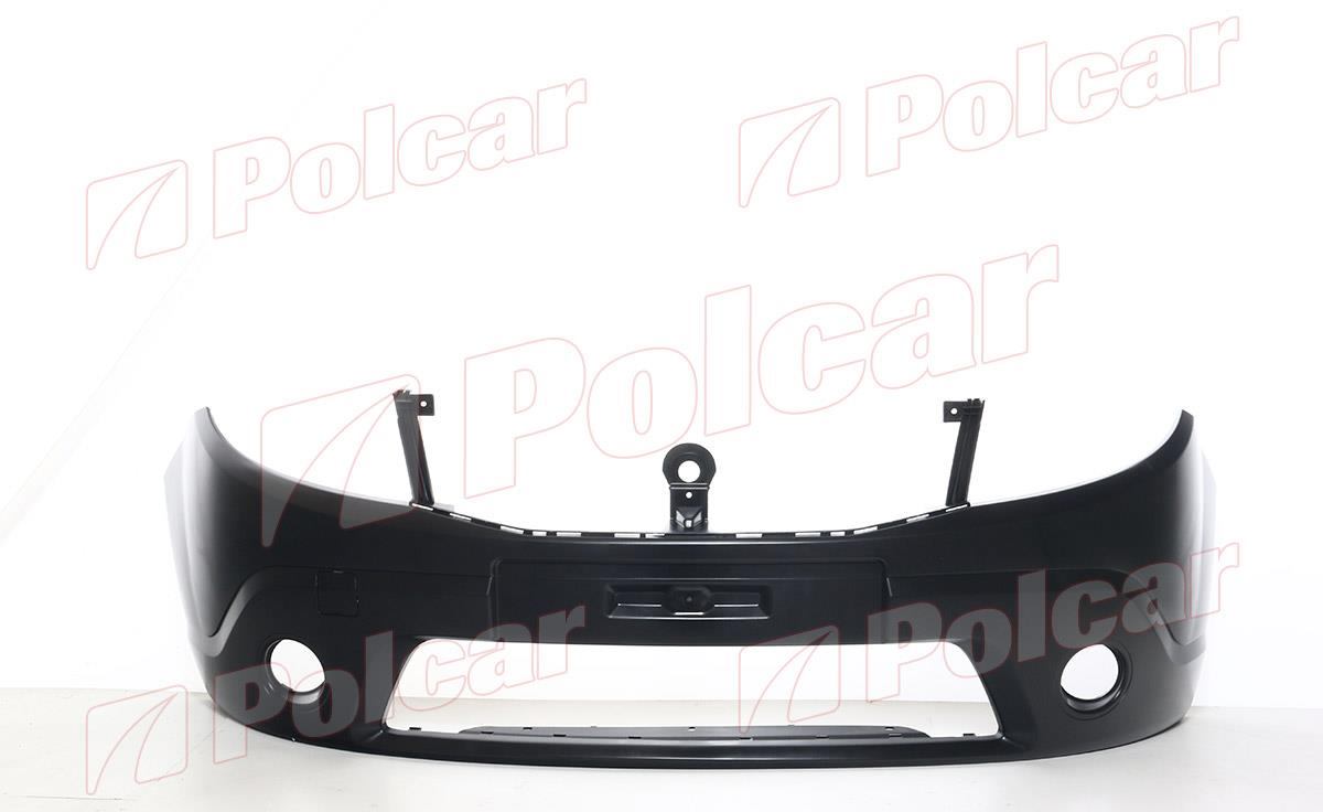 RENAULT SANDERO (SD) 06.08- :Бампер передний (под покр.,негр., с отв.под птф) 280507-2