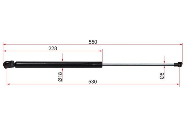 Амортизатор крышки багажника (упор) ST5G6827550C ST5G6827550C