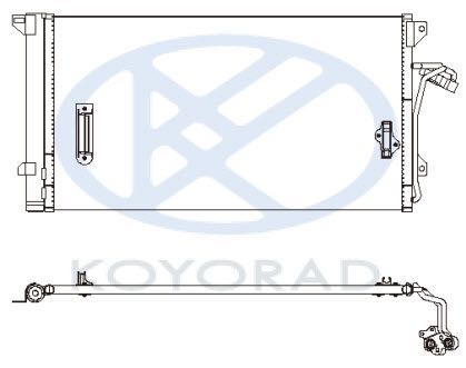 Радиатор кондиционера VWTOU02-932 VWTOU02-932