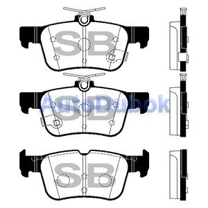 Тормозные колодки задние SP4171 SP4171