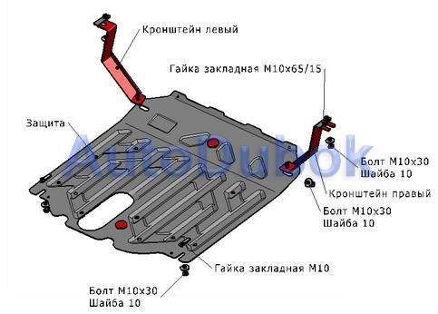 Защита двигателя с креплениями HNSFE12-9F0 HNSFE12-9F0
