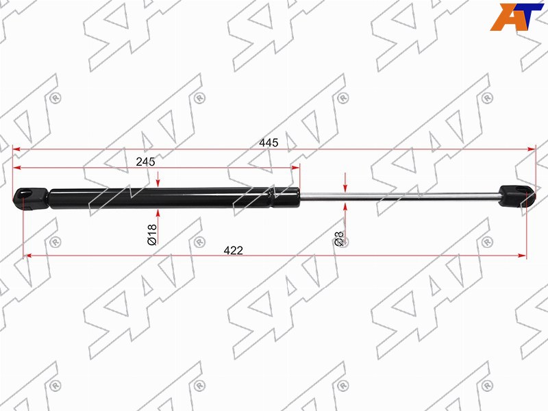 Амортизатор крышки багажника OPEL ASTRA H 04- ST-132743 ST-132743