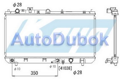 MZ32398-912 Koyo Радиатор охлаждения AT 1.4 1.5 1.9 для 