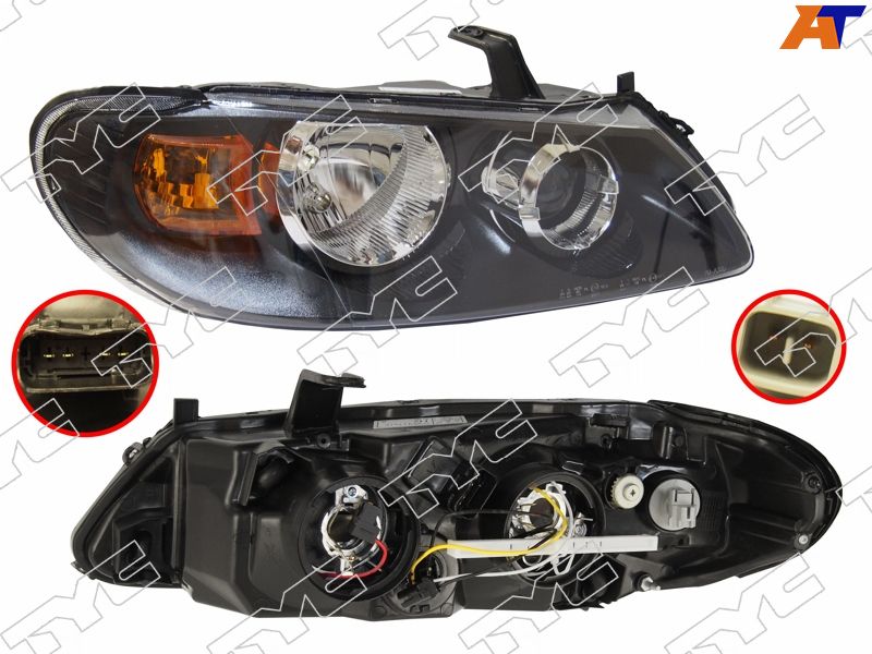 Фара под корректор черная правая TG-215-1196R-LDEM2 TG-215-1196R-LDEM2