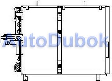 Радиатор кондиционера 538*440 MD12484-930 MD12484-930