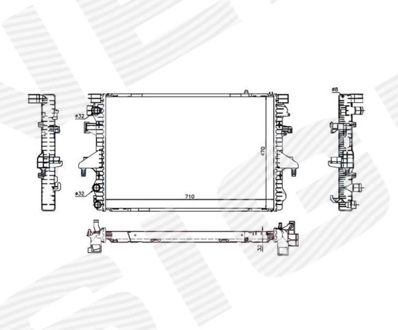 Радиатор охлаждения RA65282A RA65282A