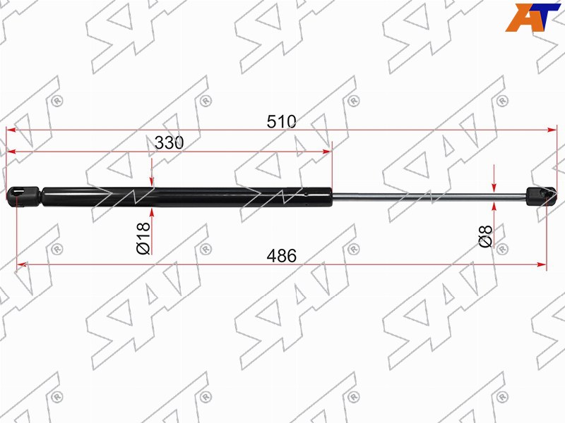 ST-5C6827550 Sat Амортизатор крышки багажника VOLKSWAGEN JETTA 11- для 
