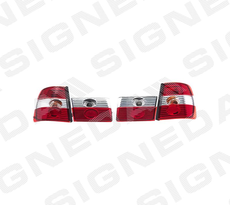 ZBM1903(K)KT Signeda Фонарь задн.красн./белый прозрачный кмплект SDN для 