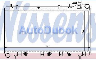 Радиатор охлаждения 1.6 1.8 2.0 автомат (Nissens) SBIMP93-914 SBIMP93-914