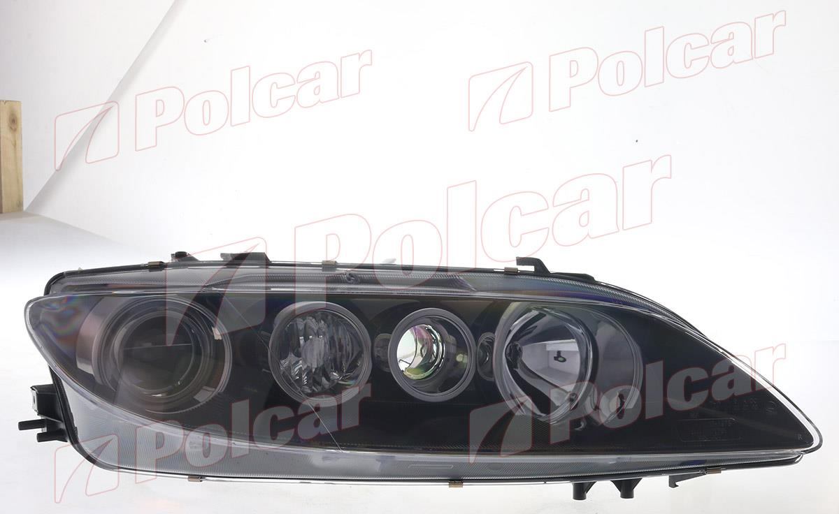 4519104E Polcar MAZDA 6 (GG;GY) 06.02 - 11.07 :Фара основная правая (эл.с мотором,типламп=Н1+Н1), .05-  TYC для 