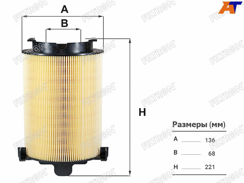 AK370/4 Filtron Фильтр воздушный для 