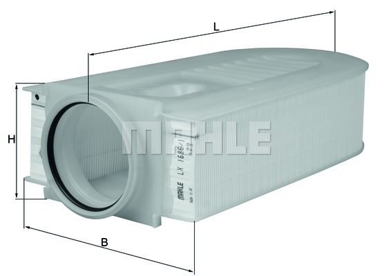 LX16861 Knecht Фильтр воздушный 2.2/2.5 CDI для 
