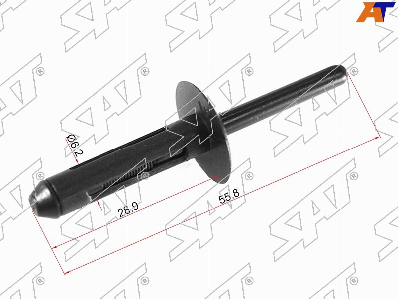 ST-M11060 Sat Клипса бампера GM (1 шт.) для 