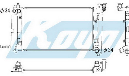 TYCRL02-913 K - китай COROLLA РАДИАТОР ОХЛАЖДЕН MT 1.4 1.6 для 